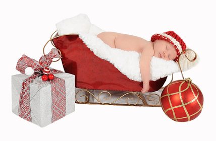 Sleeping Baby over Holidays